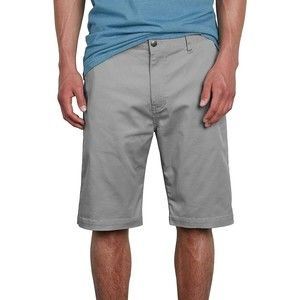 Volcom Vmonty Stretch Chino Shorts Mens 30 Gray Stretch NEW